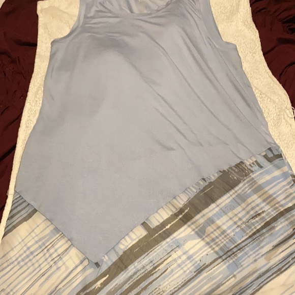 LAURA JANELLE BEAUTY BLUE 95% VISCOSE 5% SPANDEX CONTRAST I00% POLYESTER - Picture 2 of 6